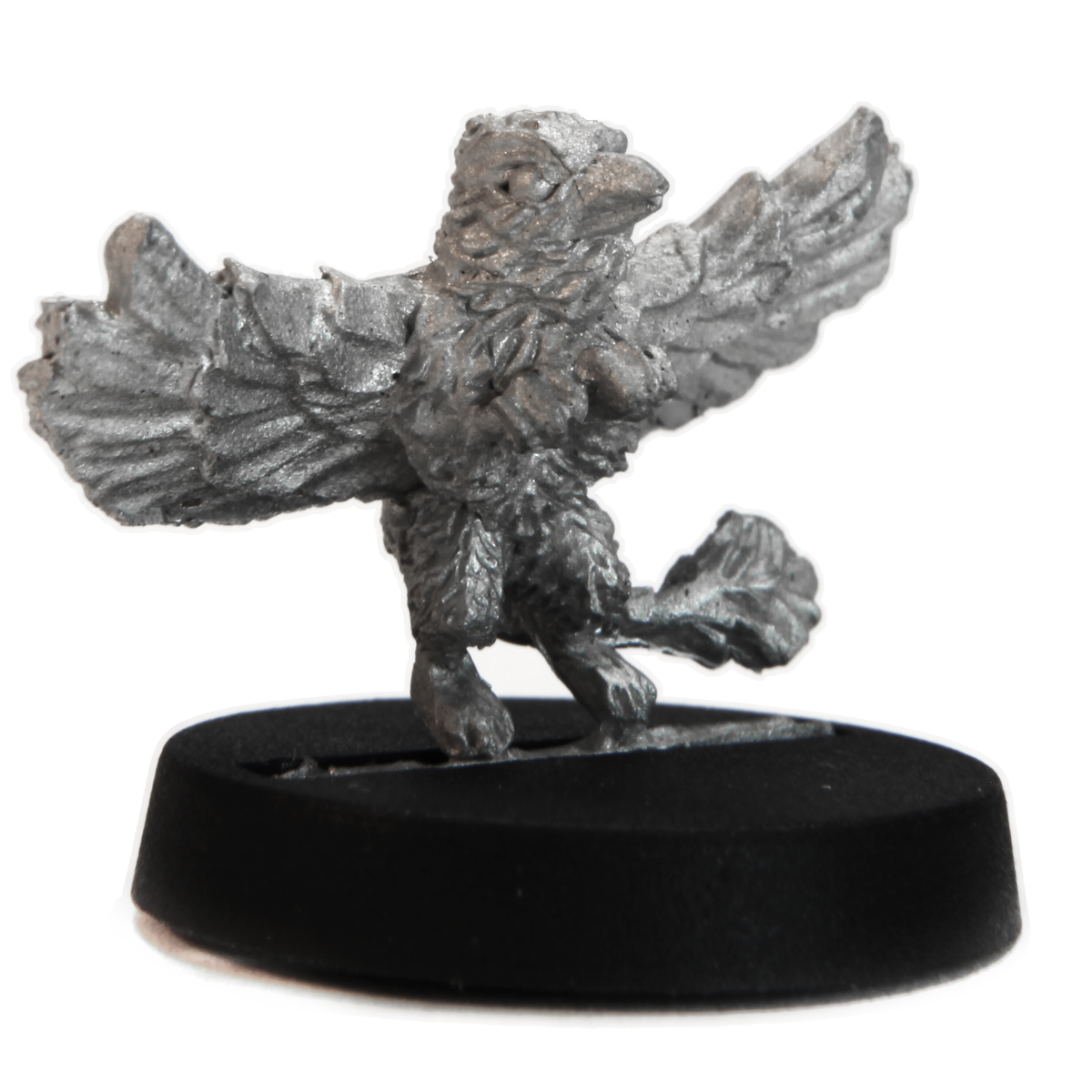 Unpainted pewter Gryphon Chick miniature, 14mm tall