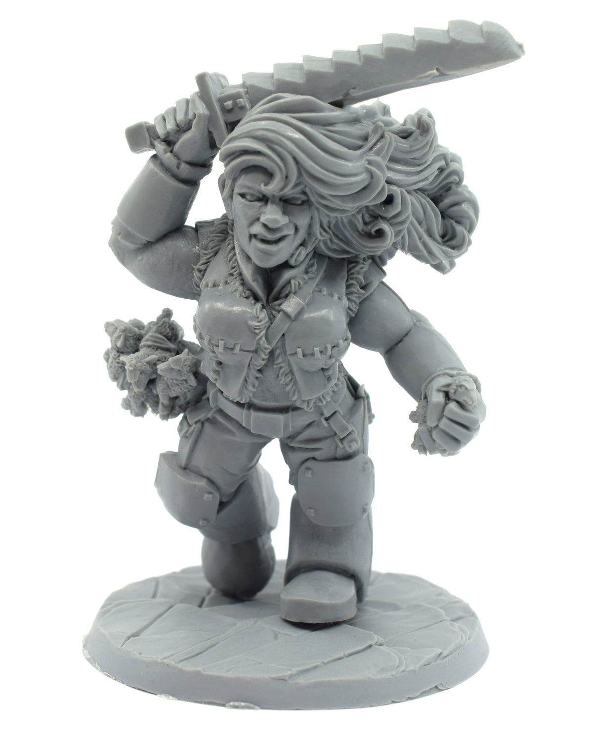 Unpainted resin Hill Giant Rustler miniature, 85mm tall