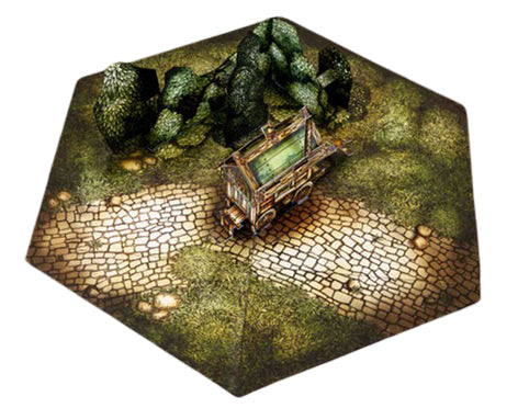 Traveler's Wagon Pop-Up Terrain, 12 Inch - Digital Download - Printing & Assembly Required