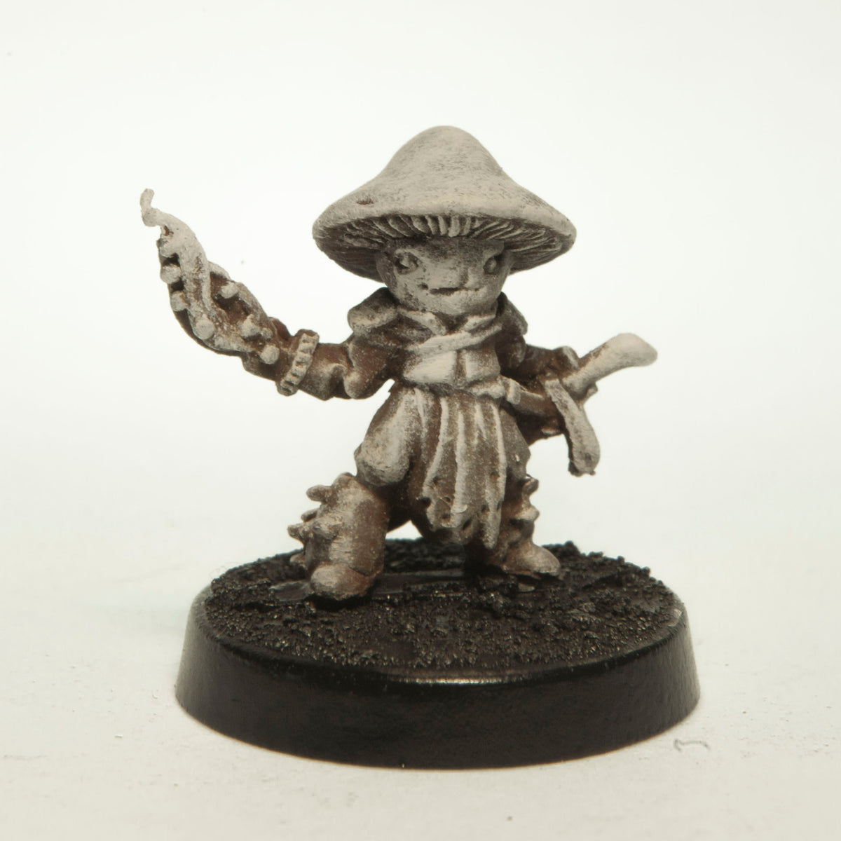 Primed pewter Sporeling miniature, 18mm tall