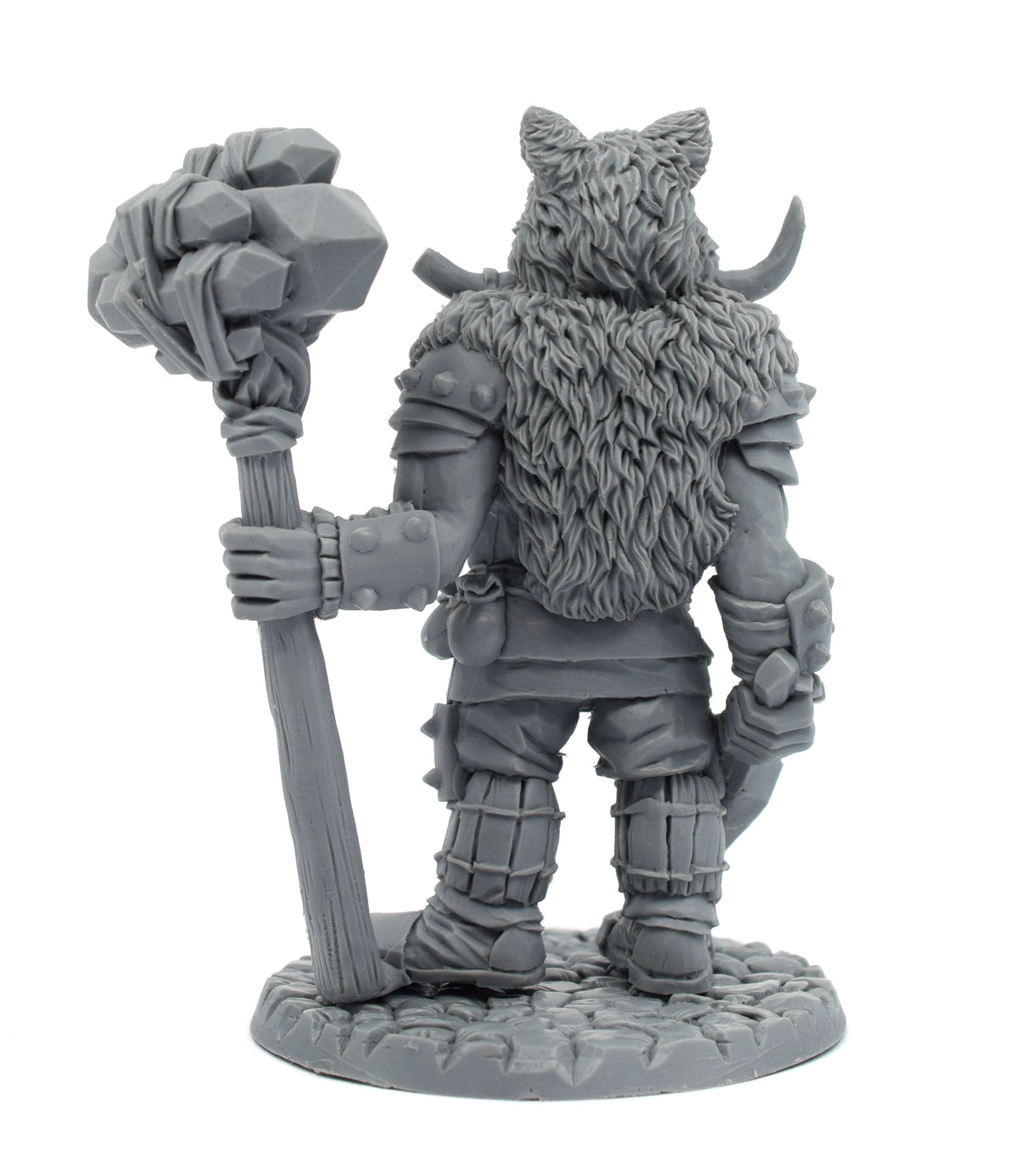 Unpainted resin Frost Giant miniature, 92mm tall, another view