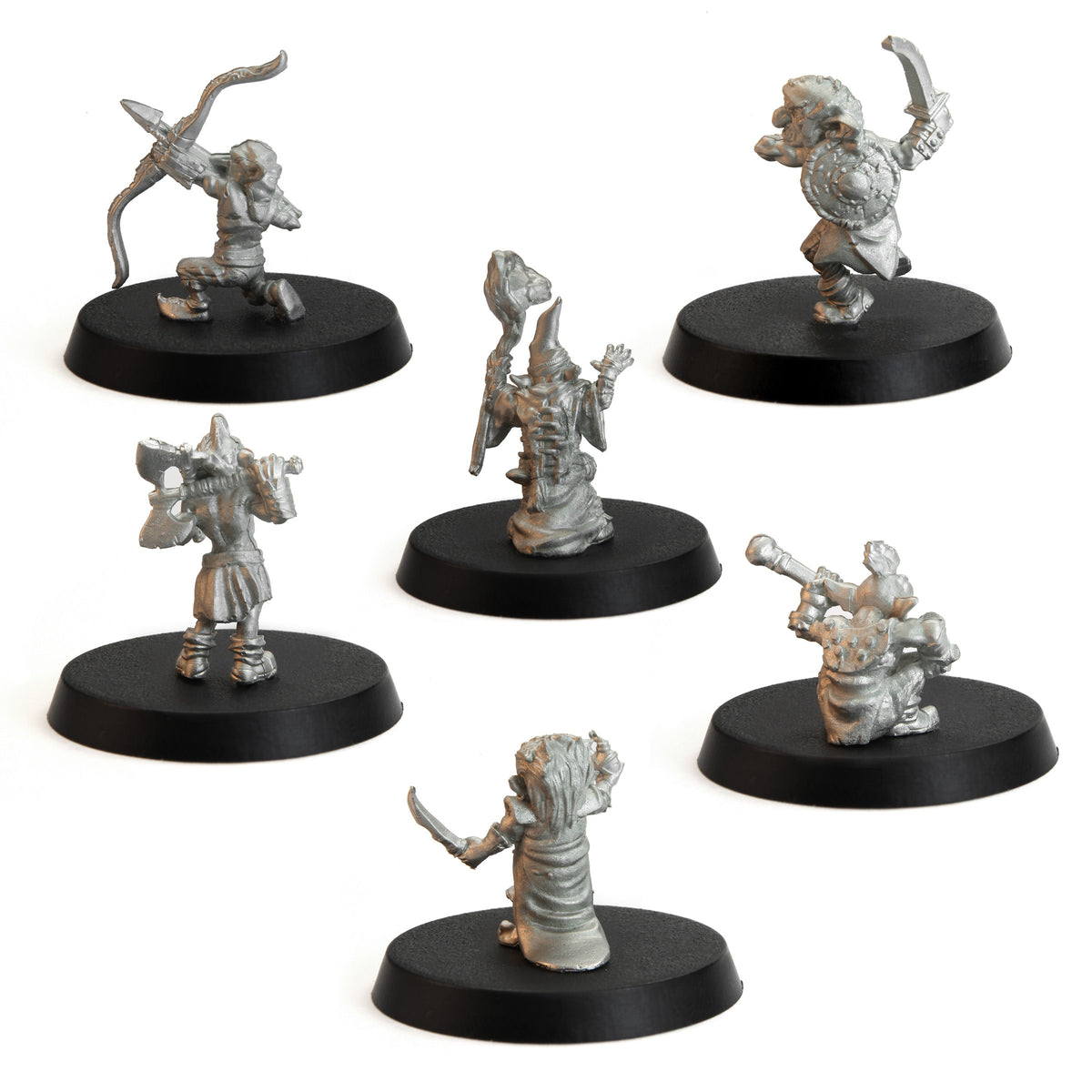 Tytantroll Goblin Set, 28mm Scale, unpainted pewter miniatures, another view
