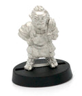 Unpainted pewter Halfling Barkeeper miniature, 20mm tall, another view