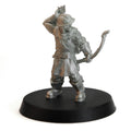 Unpainted pewter Tytantroll Guard Archer miniature, 38mm tall