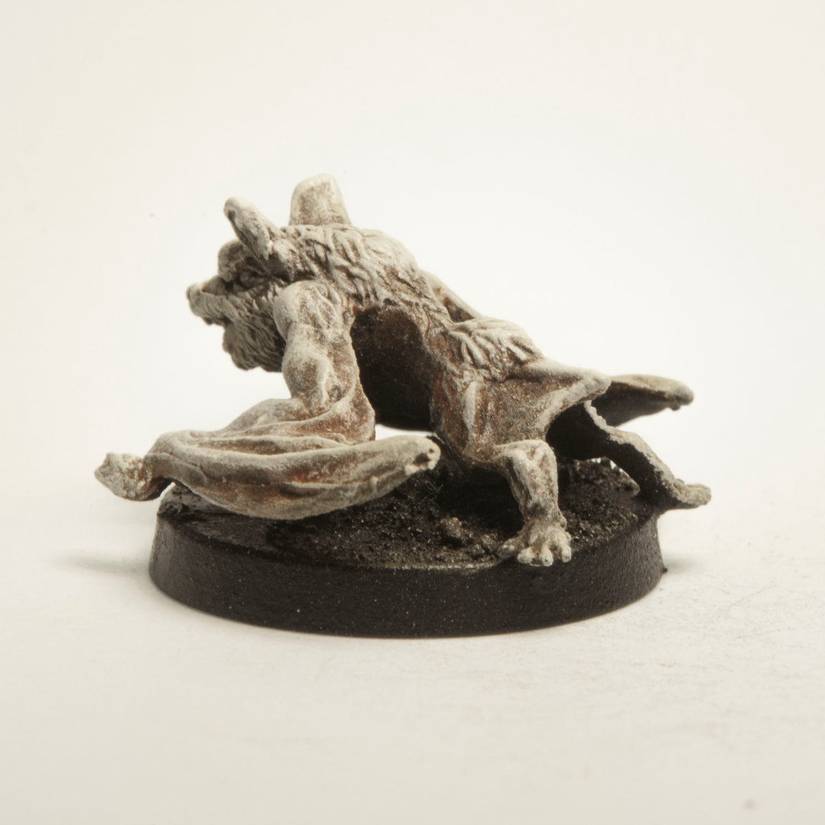 Primed pewter Bat miniature, 15mm tall, another view