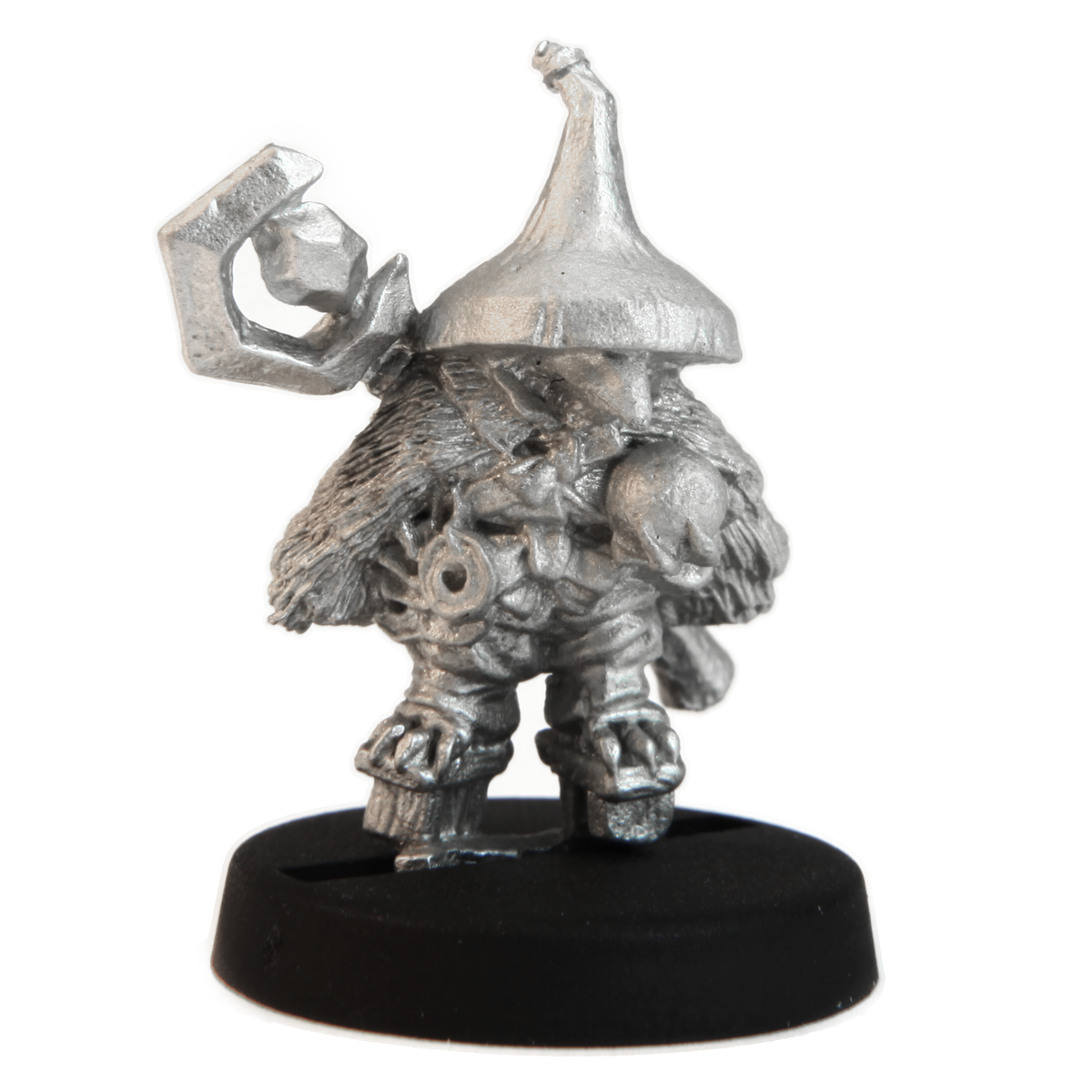 Unpainted pewter Tengu Mage miniature, 25mm tall