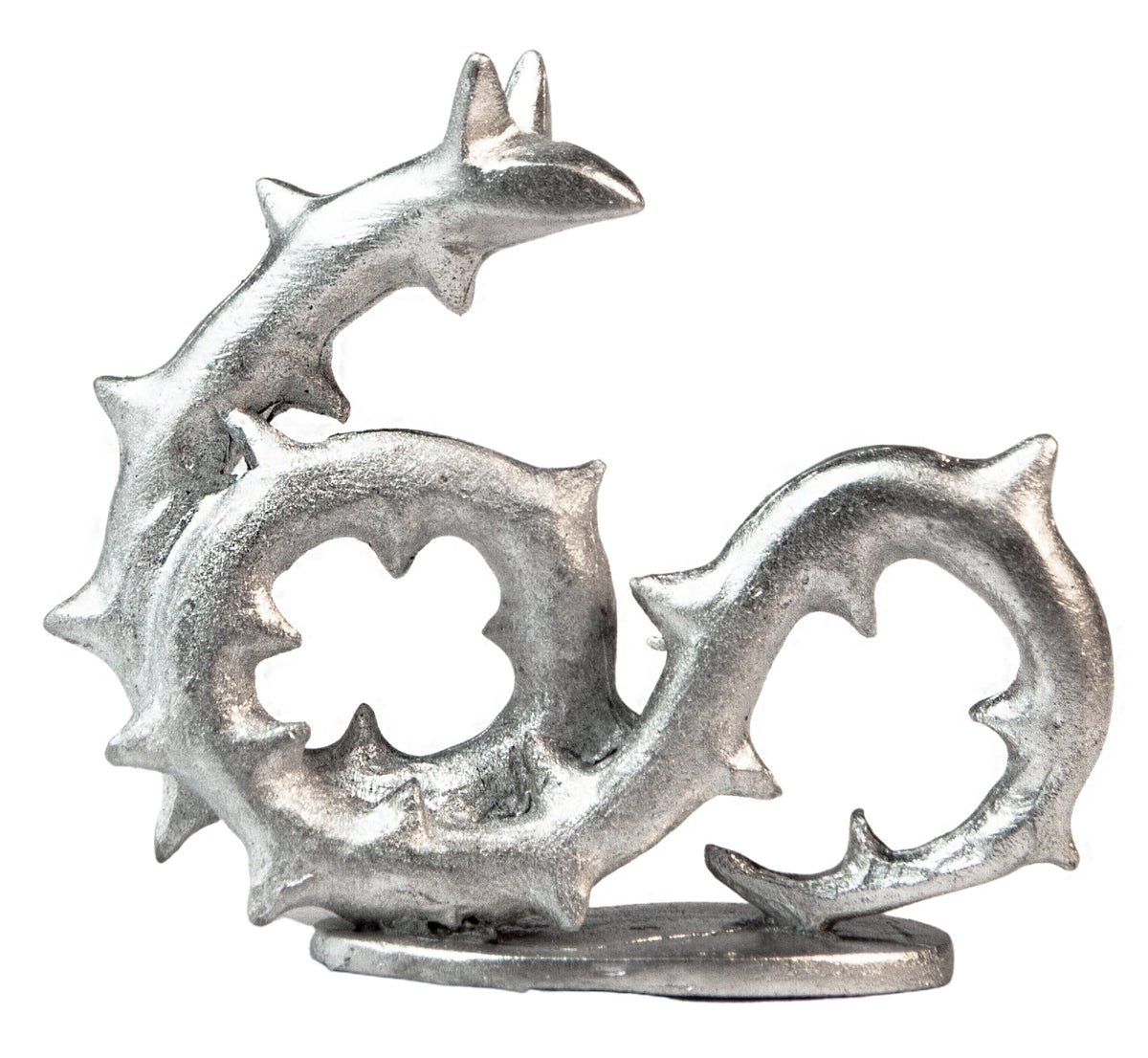 Unpainted pewter Vinesnake miniature, 28mm tall