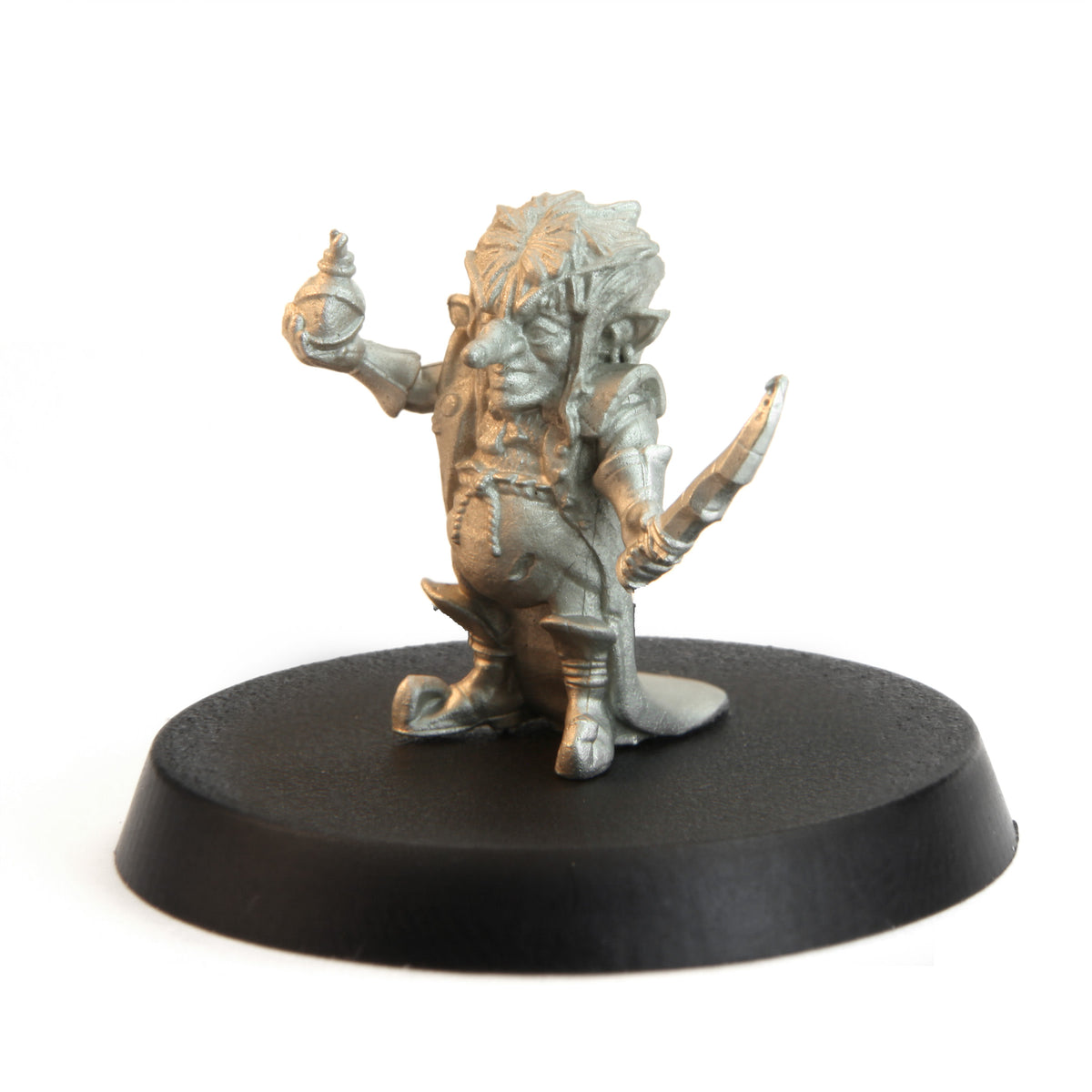Unpainted pewter Tytantroll Goblin Imposter miniature, 24mm tall