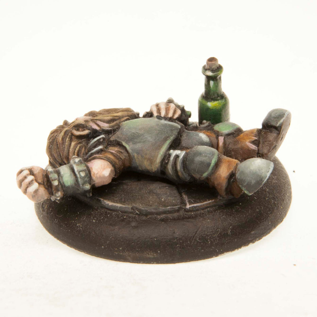 Dwarf Unconscious miniature, painted example (ships unpainted), another view