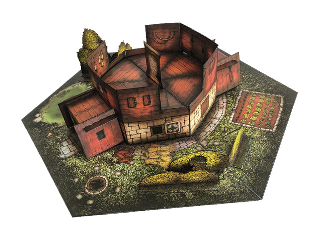 Fort Pop-Up Terrain, 12 Inch - Digital Download - Printing & Assembly Required