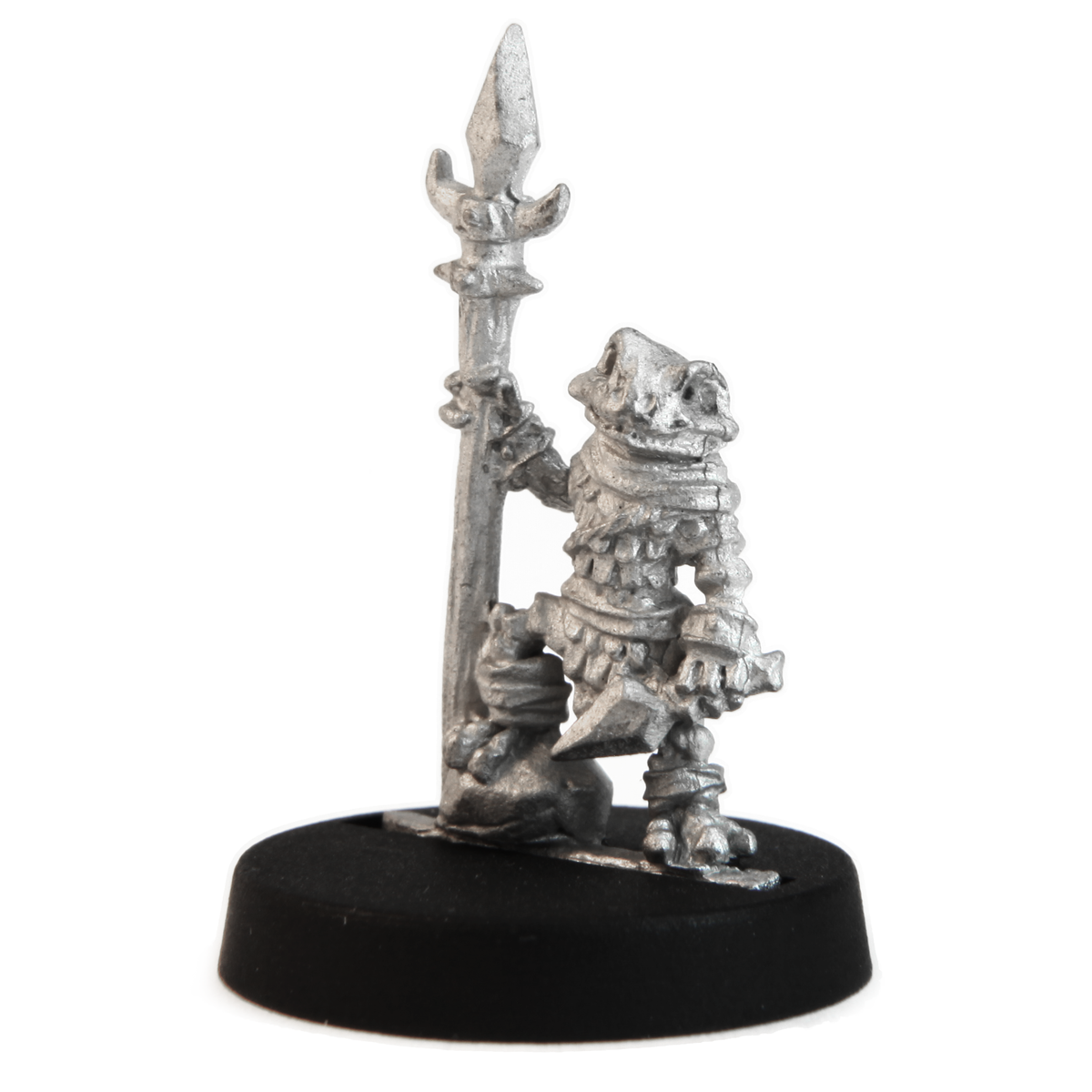 Unpainted pewter Male Grippli Undead miniature, 25mm tall