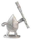 Unpainted pewter Seedy miniature, 32mm tall