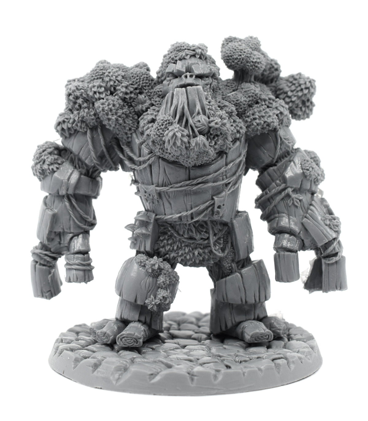 Unpainted resin Treant miniature, 70mm tall, another view