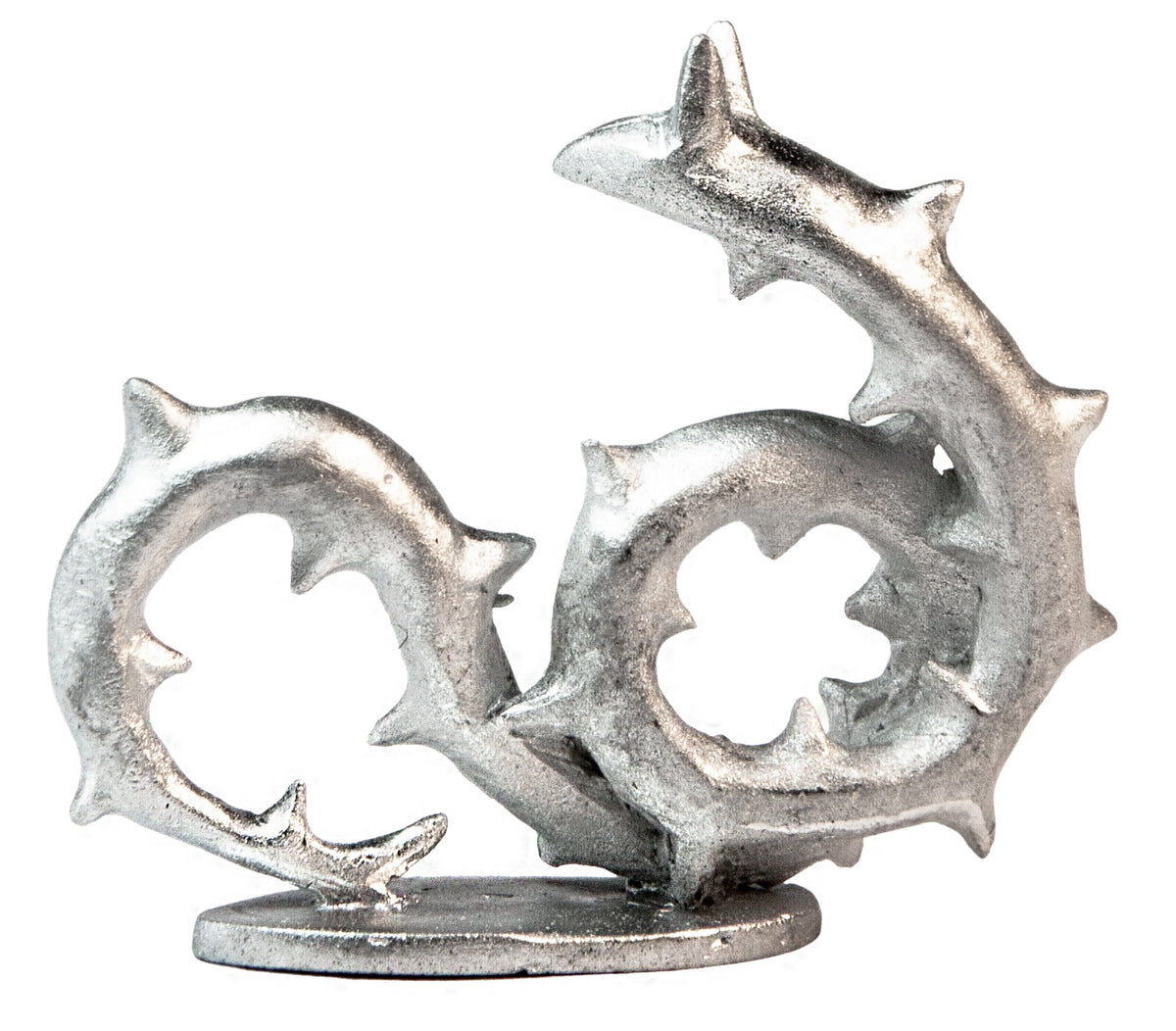 Unpainted pewter Vinesnake miniature, 28mm tall, another view