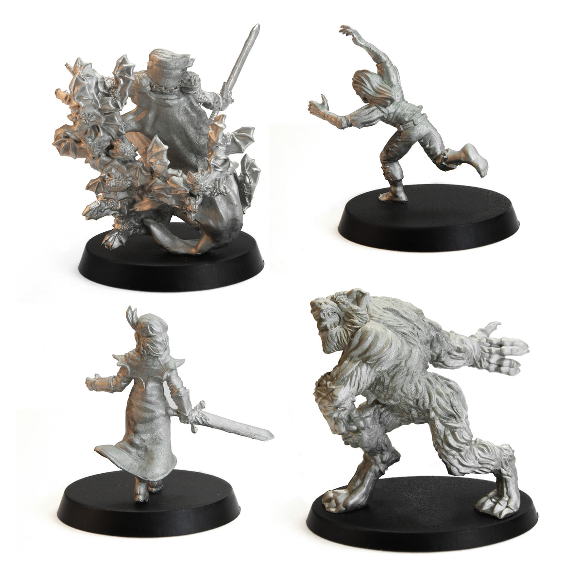 Tytantroll Vampire Set, 28mm Scale, unpainted pewter miniatures, another view