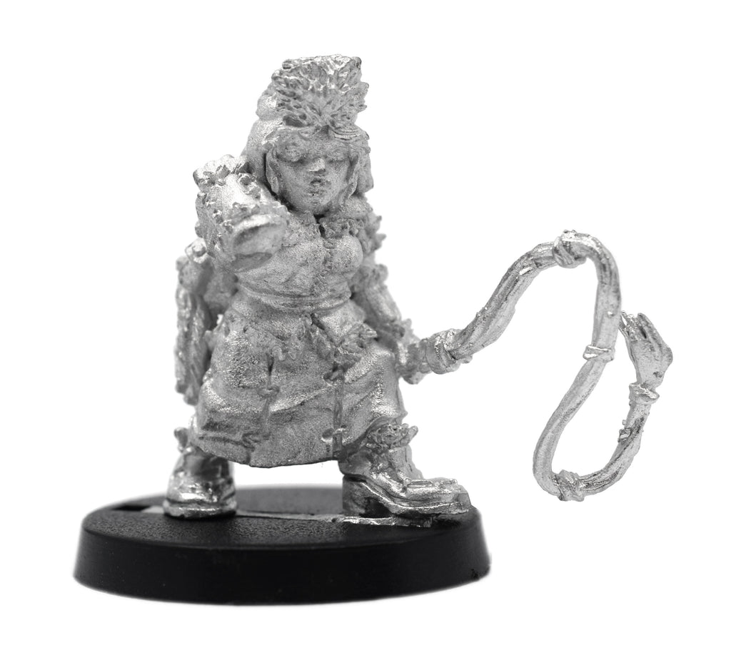Unpainted pewter Dwarven Belsnickel miniature, 27mm tall