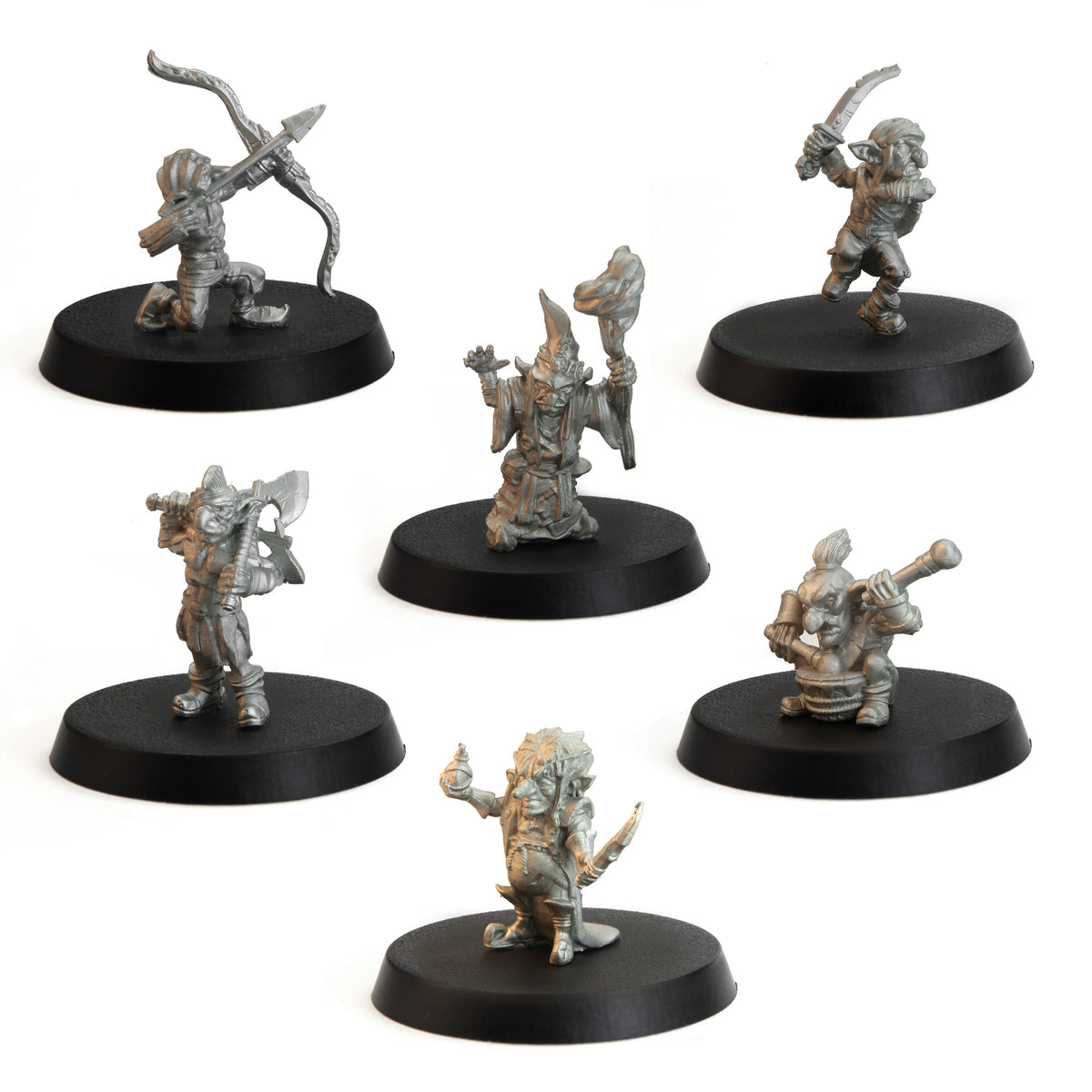 Tytantroll Goblin Set, 28mm Scale, unpainted pewter miniatures