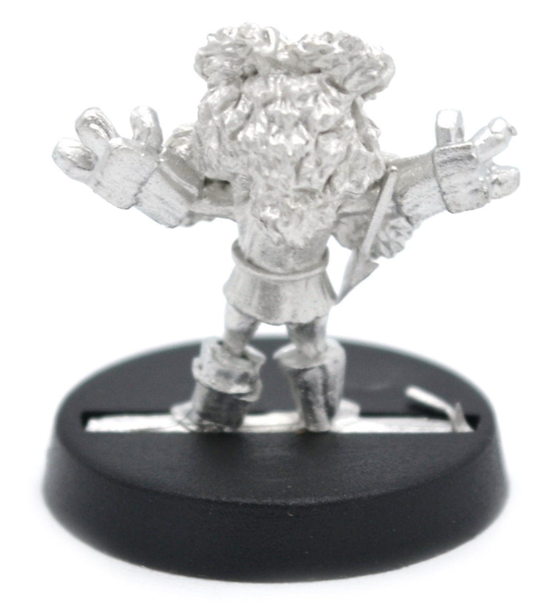 Unpainted pewter Enting Sprout miniature, 18mm tall, another view