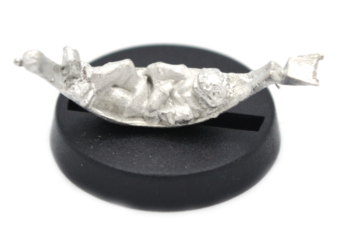 Unpainted pewter Grippli Mahout miniature, 21mm long