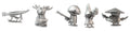 Stonehaven Adventurers 2020 - 5 Piece Mushroom Folk Set C, unpainted pewter miniatures