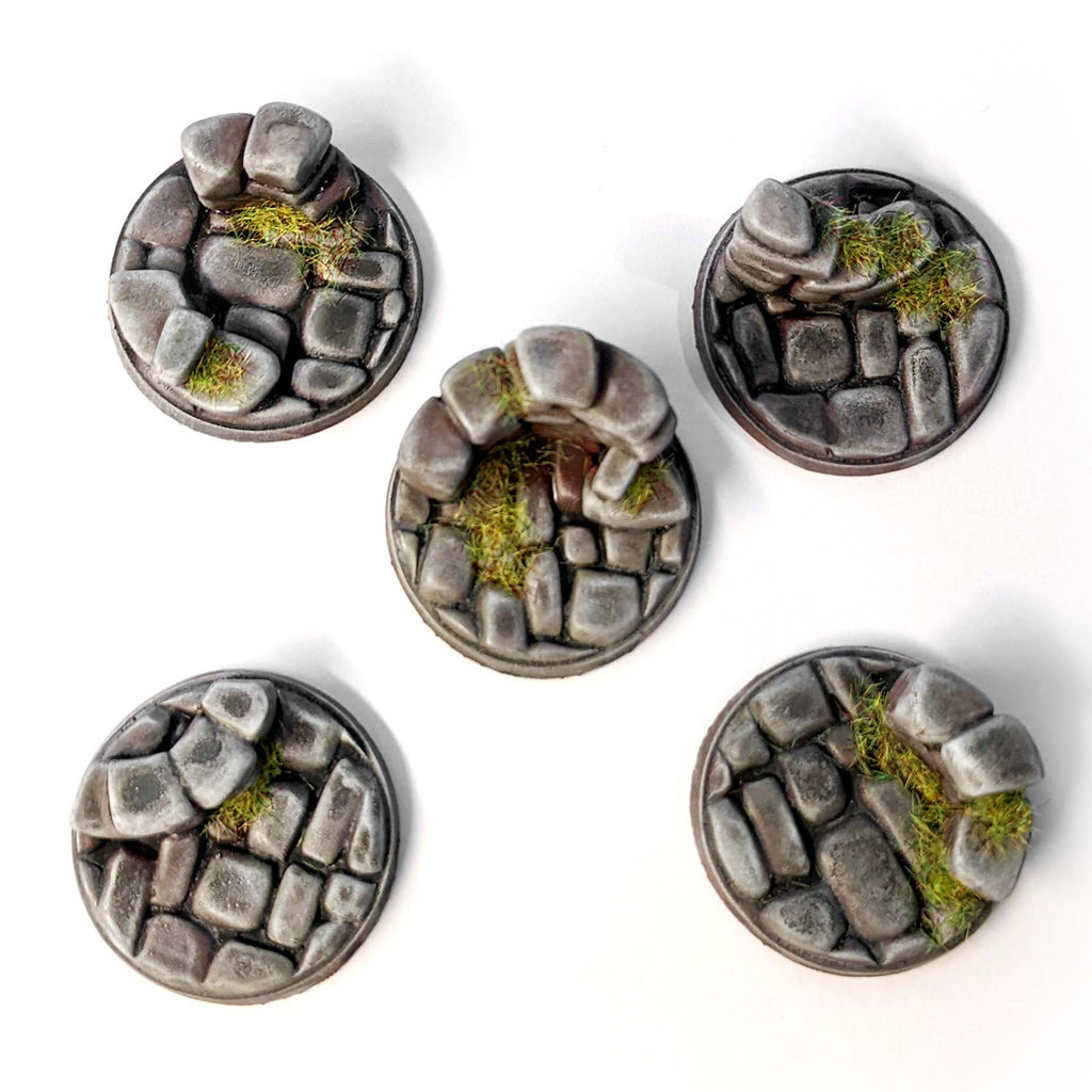 32mm Stone Castle Ruins Scenic Bases
