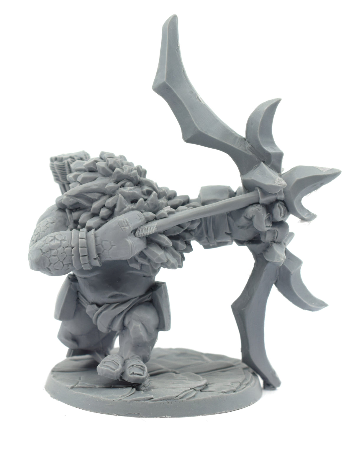 Unpainted resin Hill Troll miniature, 98mm tall