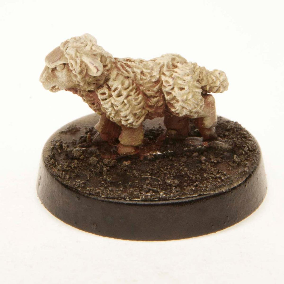 Primed pewter Lamb miniature, 10mm tall